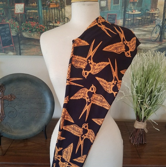 Gold birds leggings - Picture 2 of 3